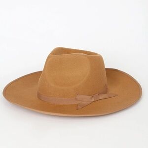 NWT Lulus Camel Rancher Fedora Hat